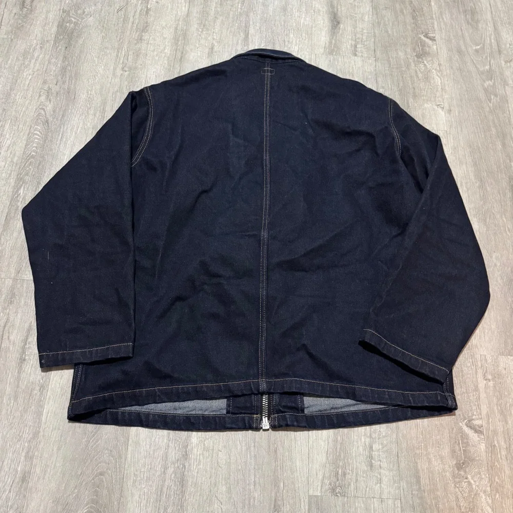 Levis skateboarding Mens Dark Wash Denim Full Zip Work Jacket A5732-0000 Large - Picture 6 of 7